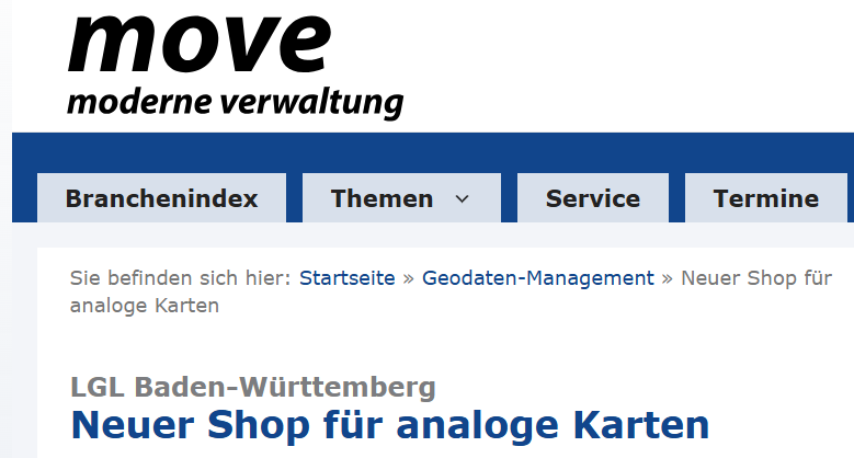 Artikel - Move moderne verwaltung- neuer Kartenshop