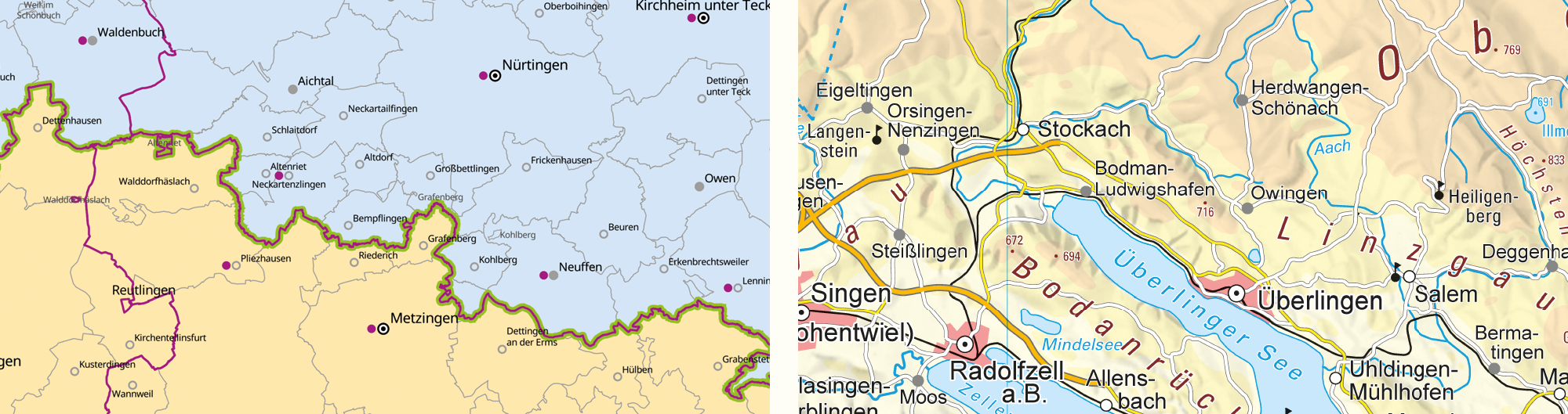 Banner Gemarkungskarte