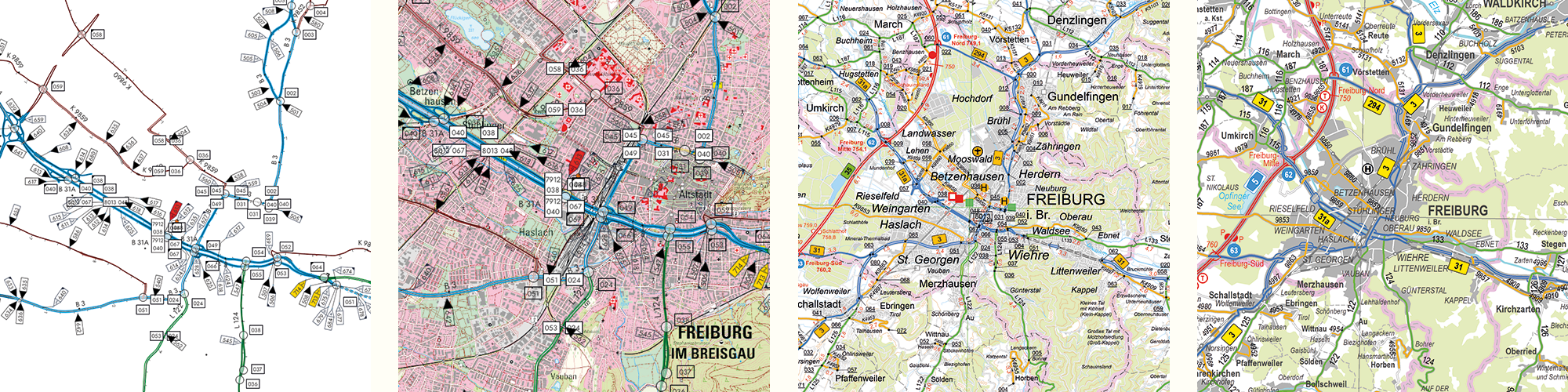 Banner Straßenkarte